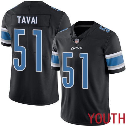 Detroit Lions Limited Black Youth Jahlani Tavai Jersey NFL Football 51 Rush Vapor Untouchable